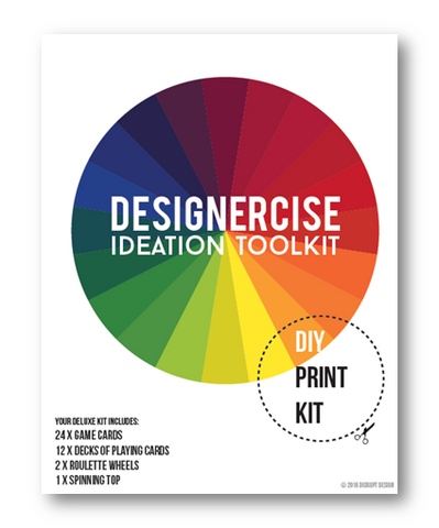Designercise Deluxe Ideation Toolkit DIY PRINT & PLAY