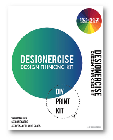 Designercise Design Thinking Kit DIY PRINT & PLAY